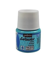 Pebeo Setacolor Glitter (Simli) Kumaş Boyası 206 TURQUOISE - 1