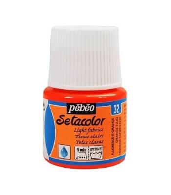 Pebeo Setacolor Light Fabric Fluorescent (Fosforlu) Kumaş Boyası 32 ORANGE - 1