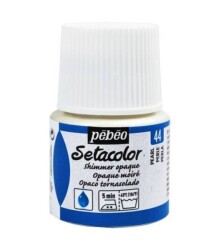 Pebeo Setacolor Shimmer (Pırıltılı) Opak Kumaş Boyası 44 PEARL - 1