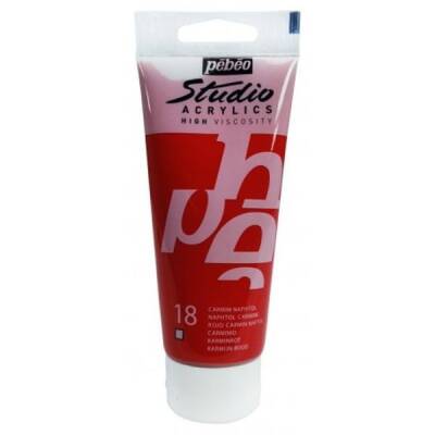 Pebeo Studio Akrilik Boya 100 ml. 18 Naphtol Carmine - 1