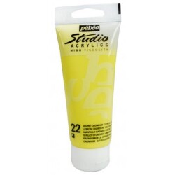 Pebeo Studio Akrilik Boya 100 ml. 22 Lemon Cadmium Yellow Hue - 1