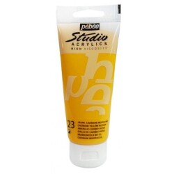 Pebeo Studio Akrilik Boya 100 ml. 23 Cadmium Yellow Medium Hue - 1