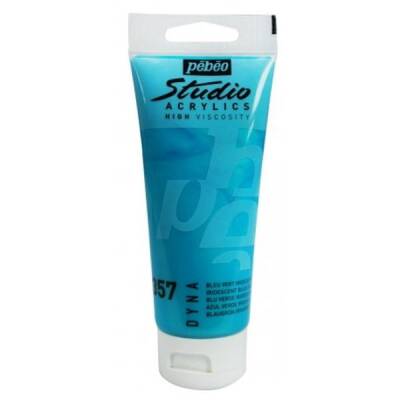 Pebeo Studio Akrilik Boya 100 ml. 357 Iridescent Blue Green - 1