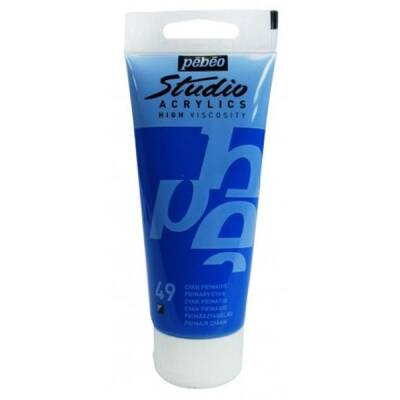 Pebeo Studio Akrilik Boya 100 ml. 49 Primary Cyan - 1