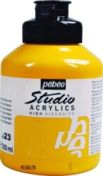 Pebeo Studio Akrilik Boya 500 ml 23 Cadmium Yellow Medium Hue - 1