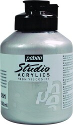 Pebeo Studio Akrilik Boya 500 ml 351 Iridescent Silver - 1