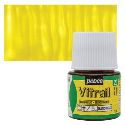 Pebeo Vitrail Cam Boyası 45 ml. 23 Lemon - 1