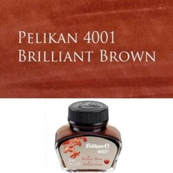 Pelikan 4001 Dolmakalem Mürekkebi 30 ml. KAHVERENGİ - 1