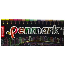 Penmark Fosforlu Kalem 16 Renk Set Süper Kutu - 1