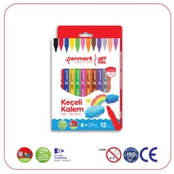 Penmark Süper Yıkanabilir Keçeli Kalem 12 Renk - 1