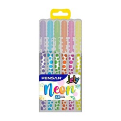 Pensan Jely Neon Jel Kalem 1 mm 6 Renk Set - 1