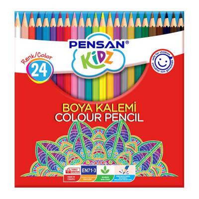 Pensan Kidz Kuru Boya 24 Renk Tam Boy - 1