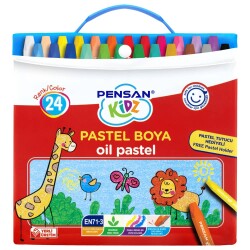 Pensan Kidz Pastel Boya 24 Renk Çantalı - 1