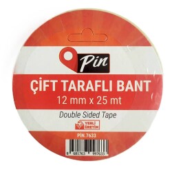 Pin Çift Taraflı Bant 12 mm x 25 mt - 1