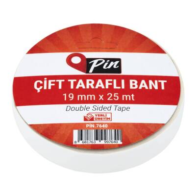 Pin Çift Taraflı Bant 19 mm x 25 mt - 1