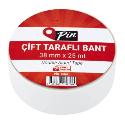 Pin Çift Taraflı Bant 38 mm x 25 mt - 1