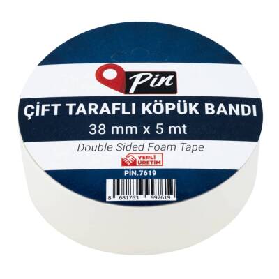 Pin Çift Taraflı Köpük Bant 38 mm x 5 mt - 1