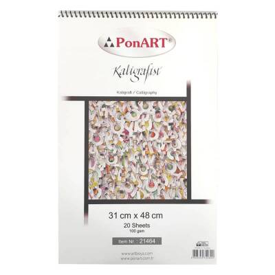 Ponart Kaligrafist Blok 31x48 cm 100 gr 20 Yaprak - 1