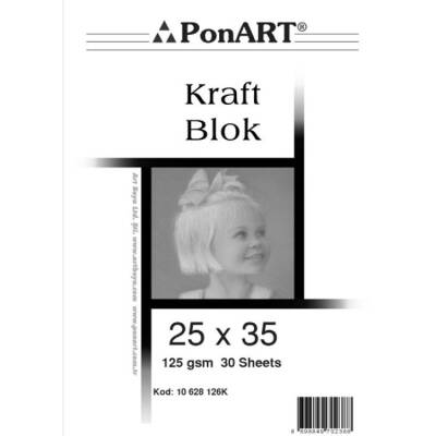 Ponart Kraft Defter Spralli 25x35 cm. 30 Yaprak - 1