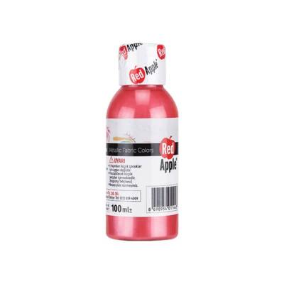 Red Apple Metalik Kumaş Boyası 100 ml Pembe - 1