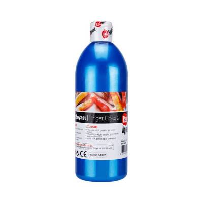 Red Apple Metalik Parmak Boyası 500 ml. Mavi - 1