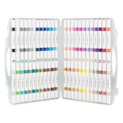 Rich Art-X Acrylic Duo Marker Çift Uçlu Su Bazlı Boyama Kalemi 48 Renk Set - 3