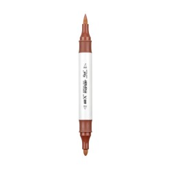 Rich Art-X Acrylic Duo Marker Çift Uçlu Su Bazlı Boyama Kalemi No:65 Mocha Kahve - 1