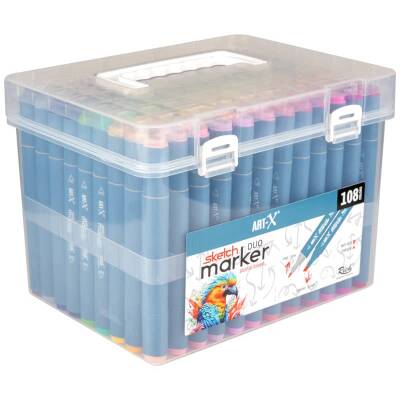 Rich Art-X Sketch Marker Duo Çift Uçlu Marker Kalem 108 Renk Set - 2