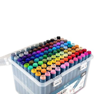 Rich Art-X Sketch Marker Duo Çift Uçlu Marker Kalem 108 Renk Set - 3