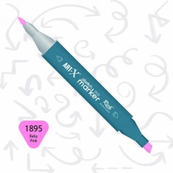 Rich Art-X Sketch Marker Duo Çift Uçlu Marker Kalem 1895 Baby Pink - 1