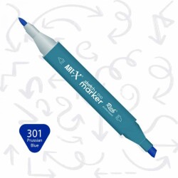 Rich Art-X Sketch Marker Duo Çift Uçlu Marker Kalem 301 Prussian Blue - 1