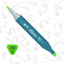 Rich Art-X Sketch Marker Duo Çift Uçlu Marker Kalem 358 Light Misty Green - 1