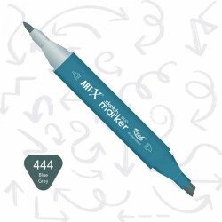 Rich Art-X Sketch Marker Duo Çift Uçlu Marker Kalem 444 Blue Grey - 1