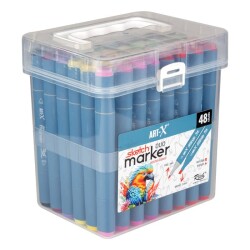 Rich Art-X Sketch Marker Duo Çift Uçlu Marker Kalem 48 Renk Set - 2