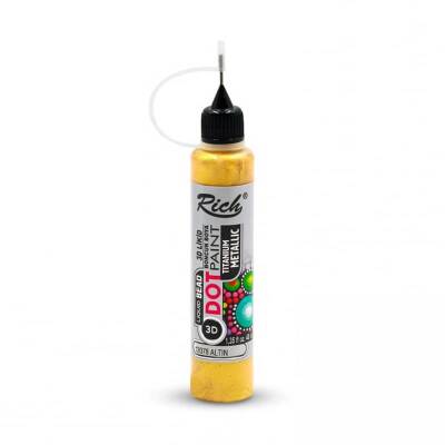 Rich Dot Paint Mandala Boyutlu Boya 40 cc METALİK ALTIN - 1