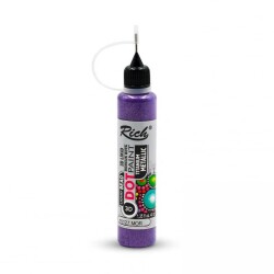 Rich Dot Paint Mandala Boyutlu Boya 40 cc METALİK MOR - 1