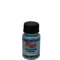 Rich Glitter Paint Simli Boya 50 cc. 9010 TURKUAZ - 1