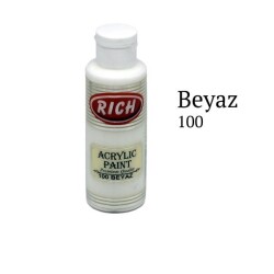 Rich Master Akrilik Boya 120 cc. 100 Beyaz - 1