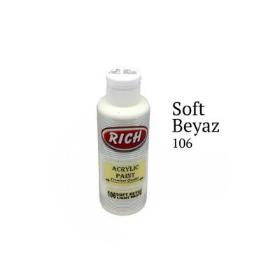 Rich Master Akrilik Boya 120 cc. 106 Soft Beyaz - 1