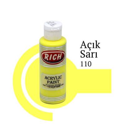 Rich Master Akrilik Boya 120 cc. 110 Açık Sarı - 1