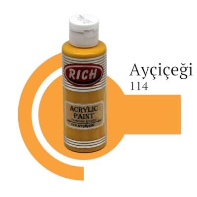 Rich Master Akrilik Boya 120 cc. 114 Ayçiçeği - 1