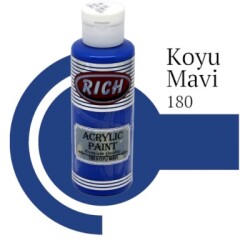 Rich Master Akrilik Boya 120 cc. 180 Koyu Mavi - 1