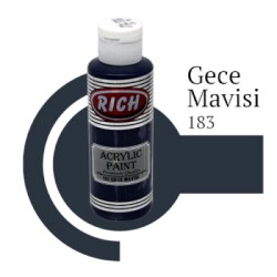 Rich Master Akrilik Boya 120 cc. 183 Gece Mavisi - 1