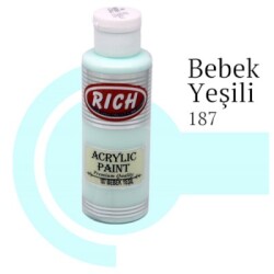 Rich Master Akrilik Boya 120 cc. 187 Bebek Yeşili - 1