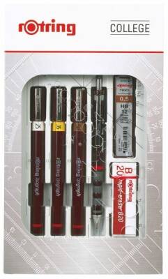 Rotring Rapido Kalemi College Set 0.2+0.3+0.5 mm - 1