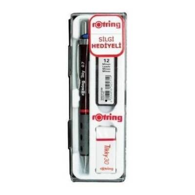 Rotring Tikky Mekanik Kurşun Kalem Okul Seti 0.7 mm BORDO - 1