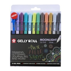 Sakura Gelly Roll Jel Mürekkepli Kalem 12 Renk Moonlight 06 Cosmos Set - 1