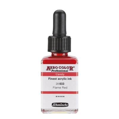 Schmincke Aero Color Akrilik Mürekkep 28 ml 033 Candy Colors Flame Red - 1