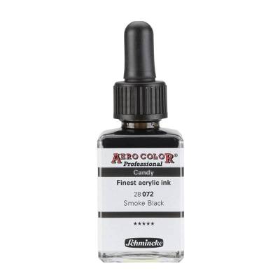 Schmincke Aero Color Akrilik Mürekkep 28 ml 072 Candy Colors Smoke Black - 1