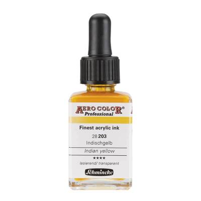 Schmincke Aero Color Akrilik Mürekkep 28 ml 203 Indian Yellow - 1